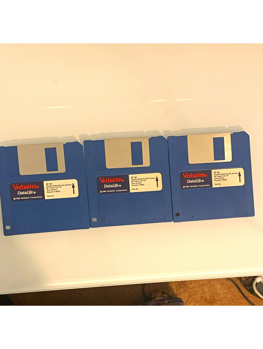 Verbatim DataLife MF360 5.25" Floppy Disks 360KB DS/DD Auto Shutter Lot 3
